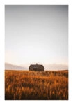 Poster RUSTIC FARMHOUSE FIELD CABIN