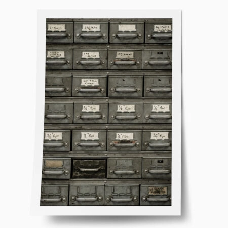 Poster RUSTIC FARMHOUSE FILE CABINET - 
