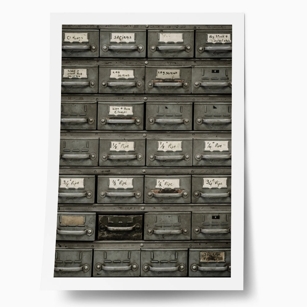 Poster RUSTIC FARMHOUSE FILE CABINET