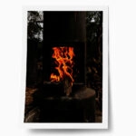 Poster RUSTIC FARMHOUSE FIRE