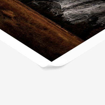 Poster RUSTIC FARMHOUSE FOGGY MOUNTAIN -  Sticky 1