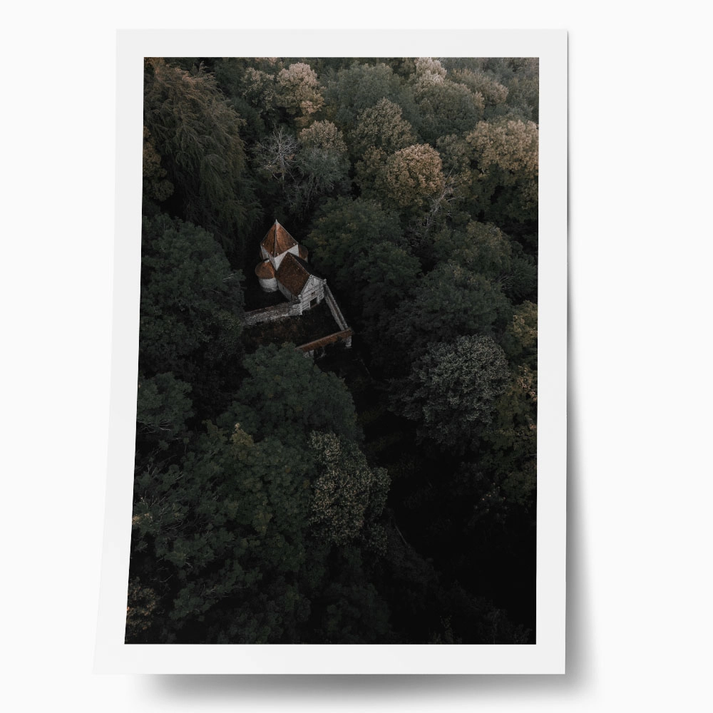 Poster RUSTIC FARMHOUSE FOREST CABIN