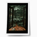 Poster RUSTIC FARMHOUSE FOREST WINDOW