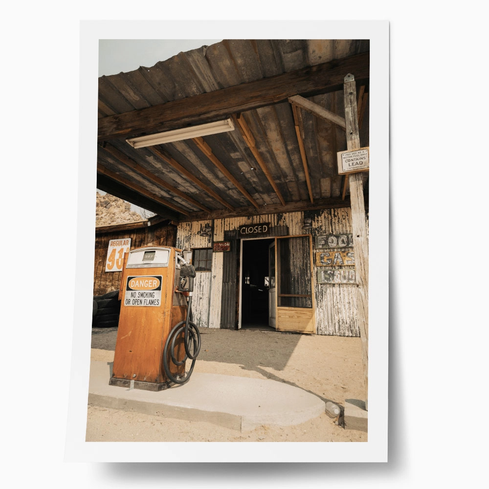 Poster RUSTIC FARMHOUSE GAS STATION