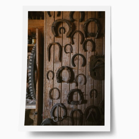 Poster RUSTIC FARMHOUSE HORSESHOES - 
