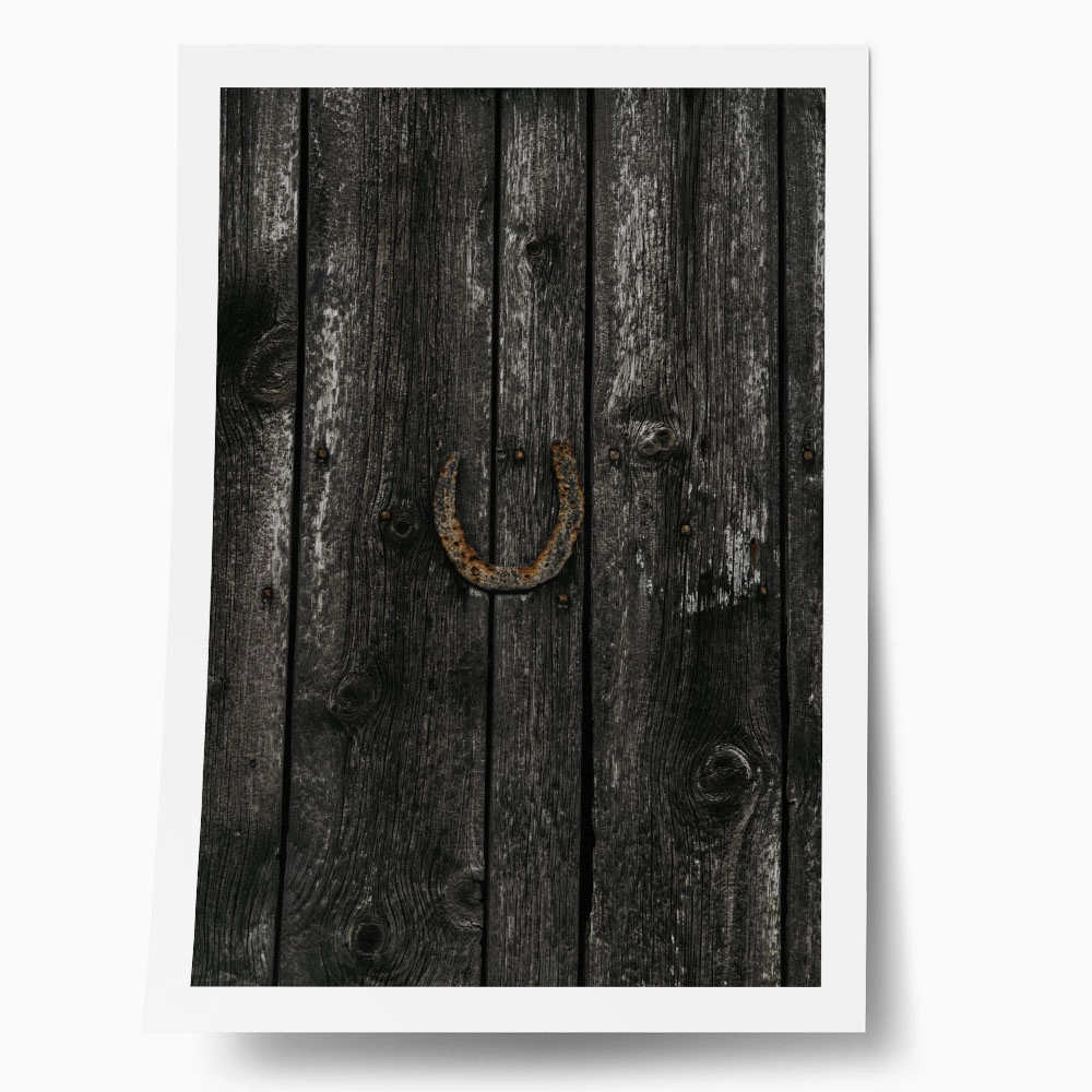 Poster RUSTIC FARMHOUSE HORSESHOE