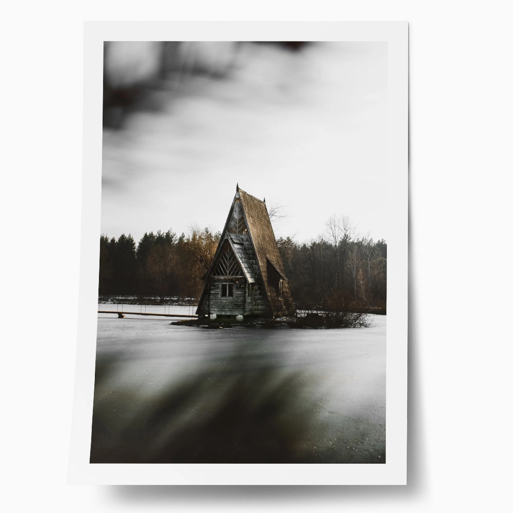 Poster RUSTIC FARMHOUSE LAKE CABIN