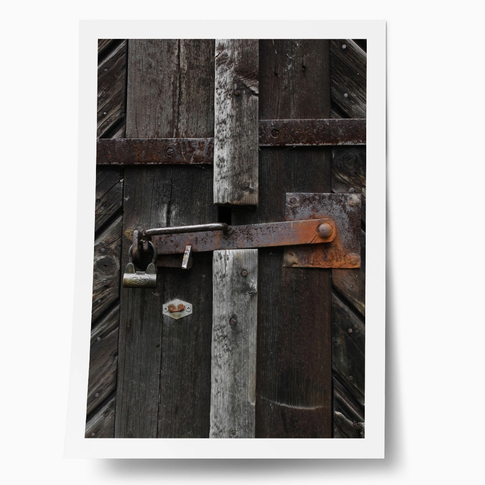 Poster RUSTIC FARMHOUSE LOCK