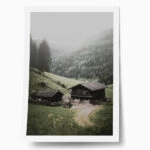 Poster RUSTIC FARMHOUSE MOUNTAIN FARM