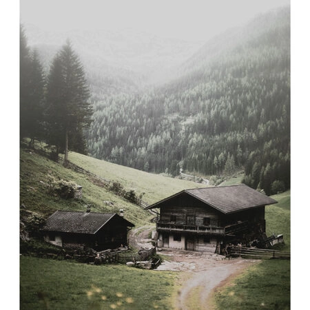 Poster RUSTIC FARMHOUSE MOUNTAIN FARM -  Sticky 2