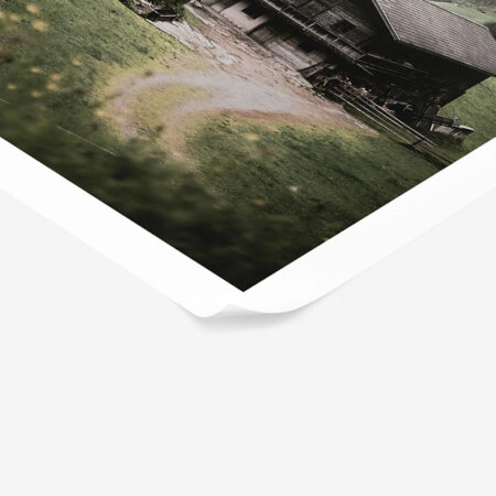 Poster RUSTIC FARMHOUSE MOUNTAIN FARM -  Sticky 1