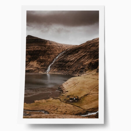 Poster RUSTIC FARMHOUSE MOUNTAIN LAKE - 