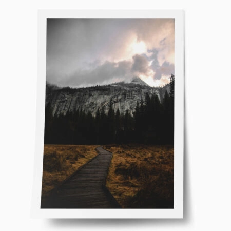 Poster RUSTIC FARMHOUSE MOUNTAIN PATH 2 - 