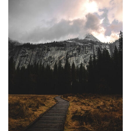 Poster RUSTIC FARMHOUSE MOUNTAIN PATH 2 -  Sticky 2