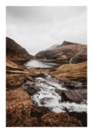 Poster RUSTIC FARMHOUSE MOUNTAIN RIVER