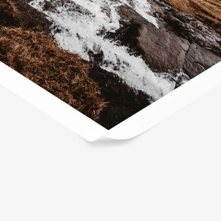 Poster RUSTIC FARMHOUSE MOUNTAIN RIVER -  Sticky 1