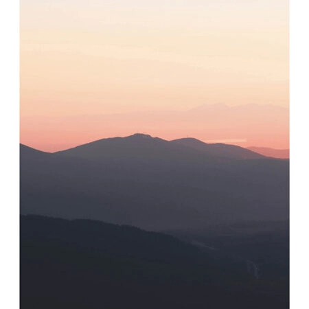 Poster RUSTIC FARMHOUSE MOUNTAIN SUNSET -  Sticky 2
