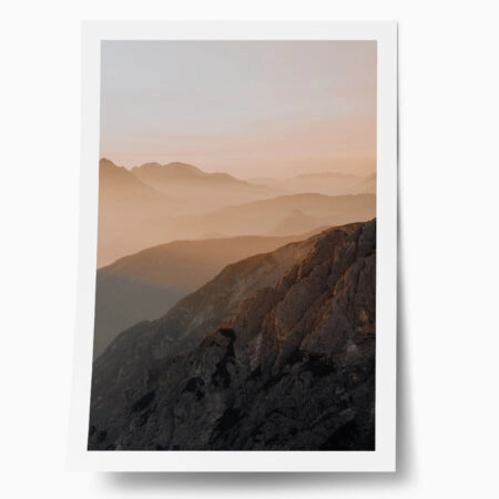 Poster RUSTIC FARMHOUSE MOUNTAINS - 