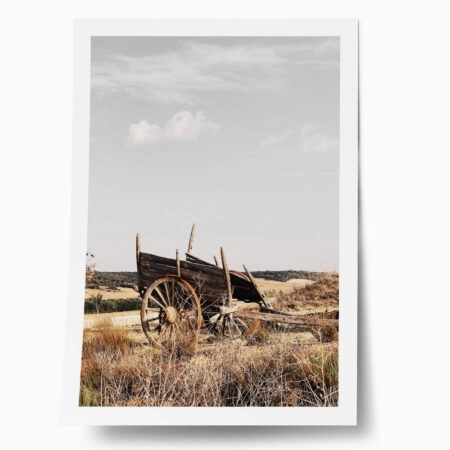 Poster RUSTIC FARMHOUSE OLD CARRIAGE - 