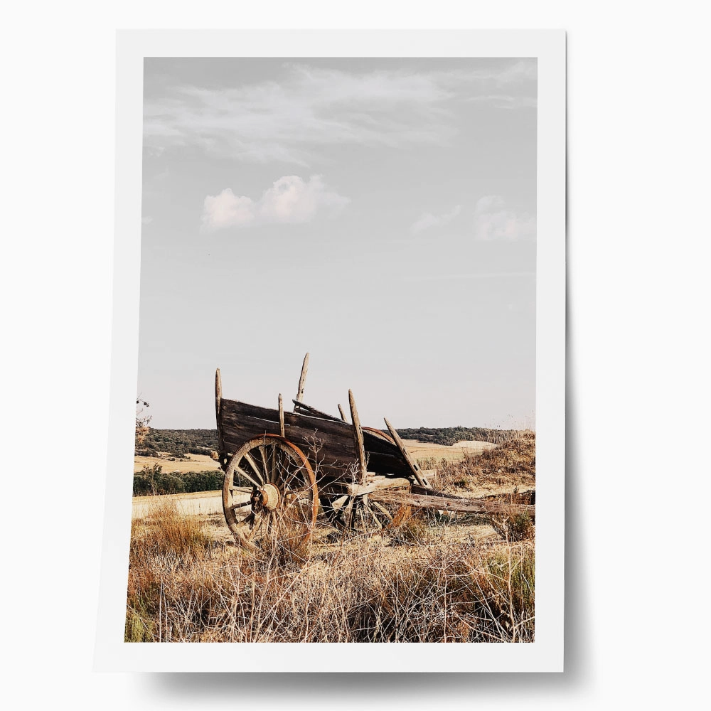 Poster RUSTIC FARMHOUSE OLD CARRIAGE