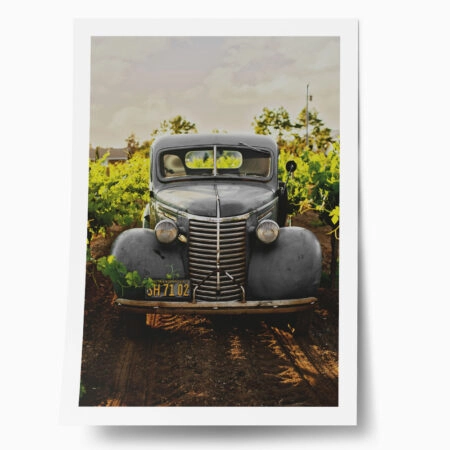 Poster RUSTIC FARMHOUSE OLD CAR - 