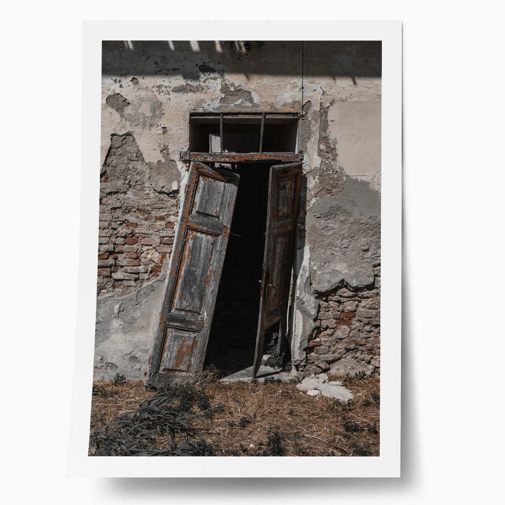 Poster RUSTIC FARMHOUSE OLD DOOR