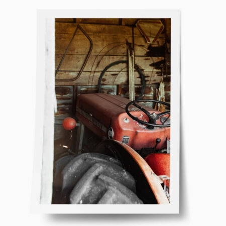 Poster RUSTIC FARMHOUSE OLD TRACTOR 3 - 