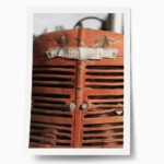 Poster RUSTIC FARMHOUSE OLD TRACTOR