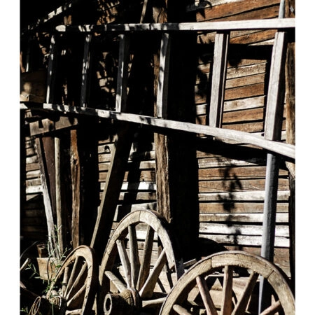 Poster RUSTIC FARMHOUSE OLD WHEELS -  Sticky 2