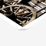 Poster RUSTIC FARMHOUSE OLD WHEELS
