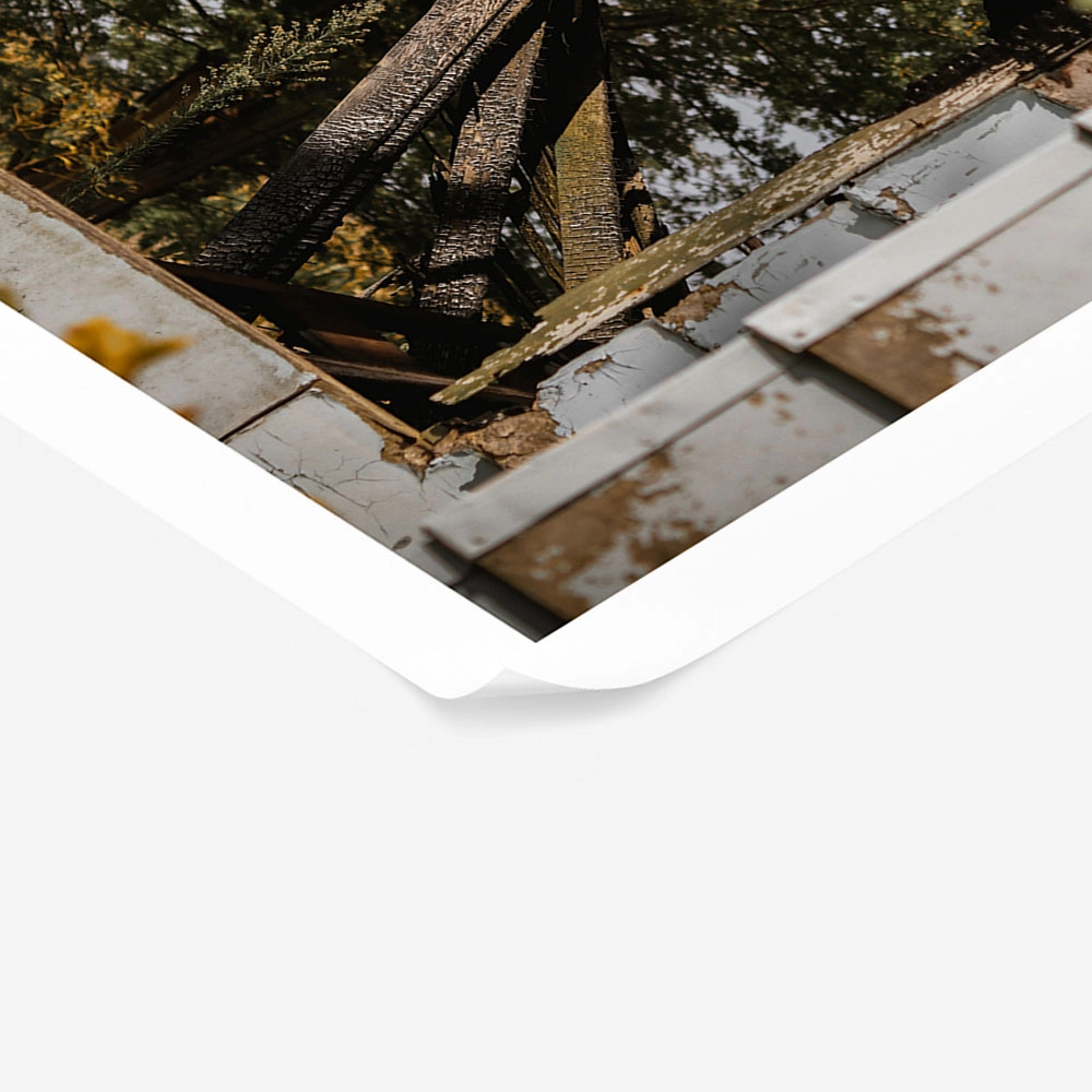 Poster RUSTIC FARMHOUSE OLD WINDOW