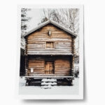 Poster RUSTIC FARMHOUSE SNOWY CABIN