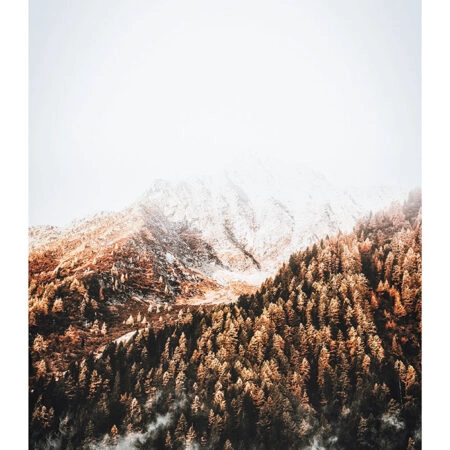 Poster RUSTIC FARMHOUSE SNOWY MOUNTAIN 2 -  Sticky 2