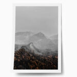 Poster RUSTIC FARMHOUSE SNOWY MOUNTAIN 3