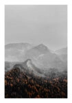 Poster RUSTIC FARMHOUSE SNOWY MOUNTAIN 3