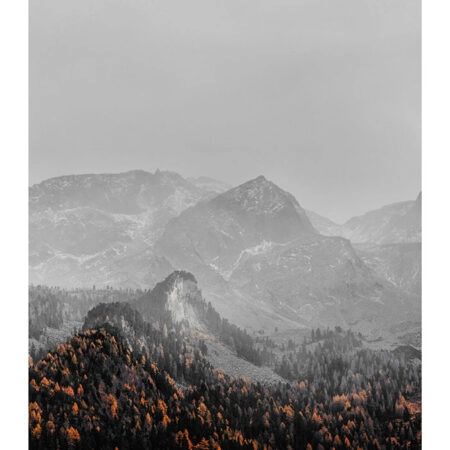 Poster RUSTIC FARMHOUSE SNOWY MOUNTAIN 3 -  Sticky 2