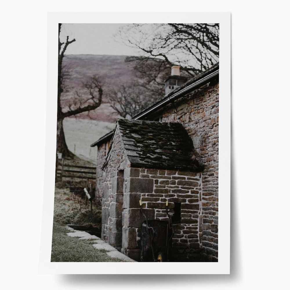 Poster RUSTIC FARMHOUSE STONE CABIN 2