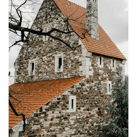 Poster RUSTIC FARMHOUSE STONE CABIN 5 -  Sticky 2