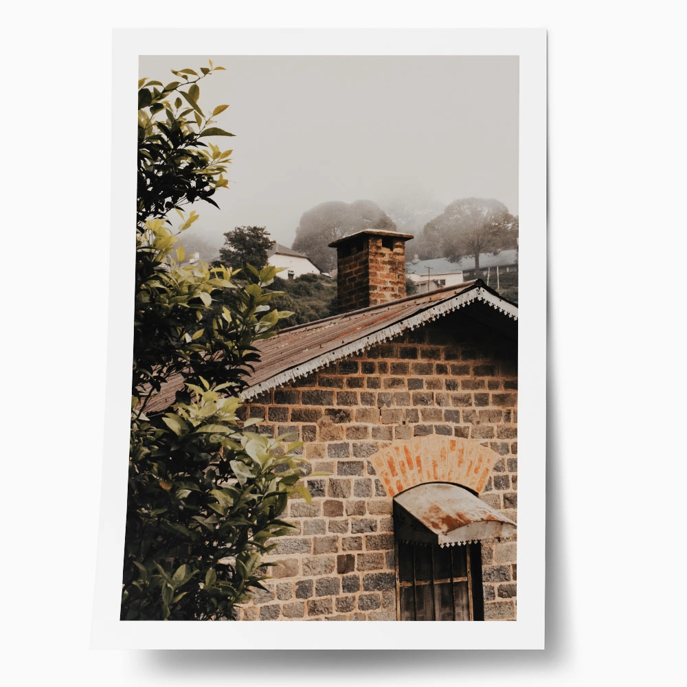 Poster RUSTIC FARMHOUSE STONE CABIN 6