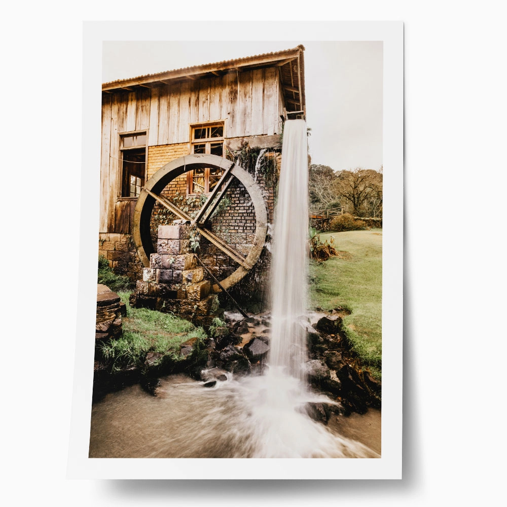 Poster RUSTIC FARMHOUSE WATER MILL