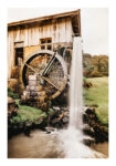 Poster RUSTIC FARMHOUSE WATER MILL