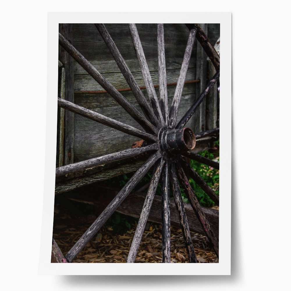 Poster RUSTIC FARMHOUSE WHEEL 2
