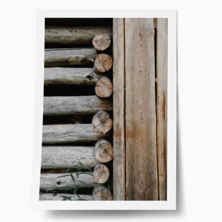 Poster RUSTIC FARMHOUSE WOOD FENCE - 