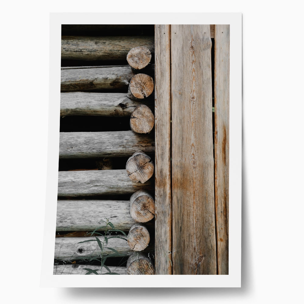 Poster RUSTIC FARMHOUSE WOOD FENCE