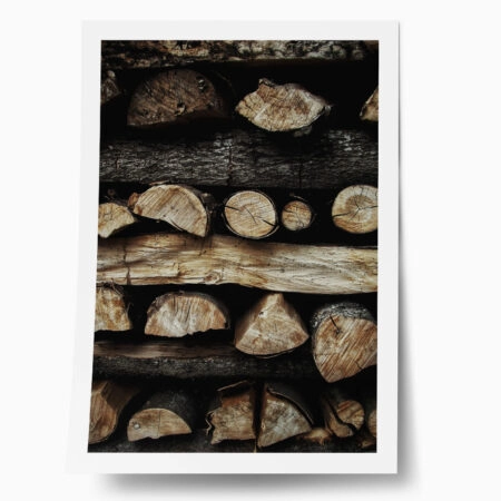 Poster RUSTIC FARMHOUSE WOOD LOGS 10 - 