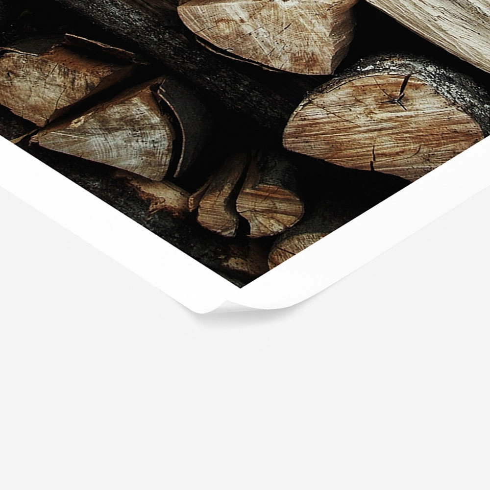 Poster RUSTIC FARMHOUSE WOOD LOGS 10