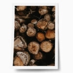 Poster RUSTIC FARMHOUSE WOOD LOGS 11