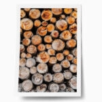 Poster RUSTIC FARMHOUSE WOOD LOGS 13