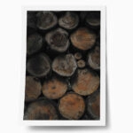 Poster RUSTIC FARMHOUSE WOOD LOGS 2