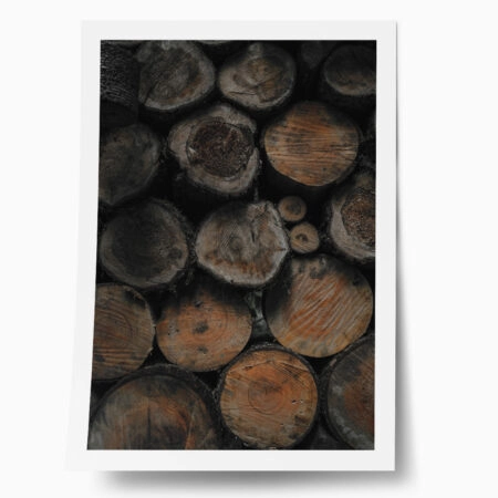 Poster RUSTIC FARMHOUSE WOOD LOGS 2 - 